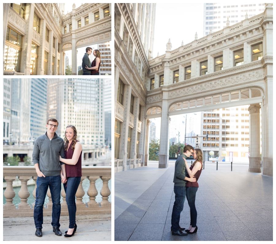 10-11-15 Shelby + Brian Engagement Session Trump Towers, Wrigley Building + Olive Park Chicago, IL (C)2015 Jennifer Kathryn Photography for The Everygirl